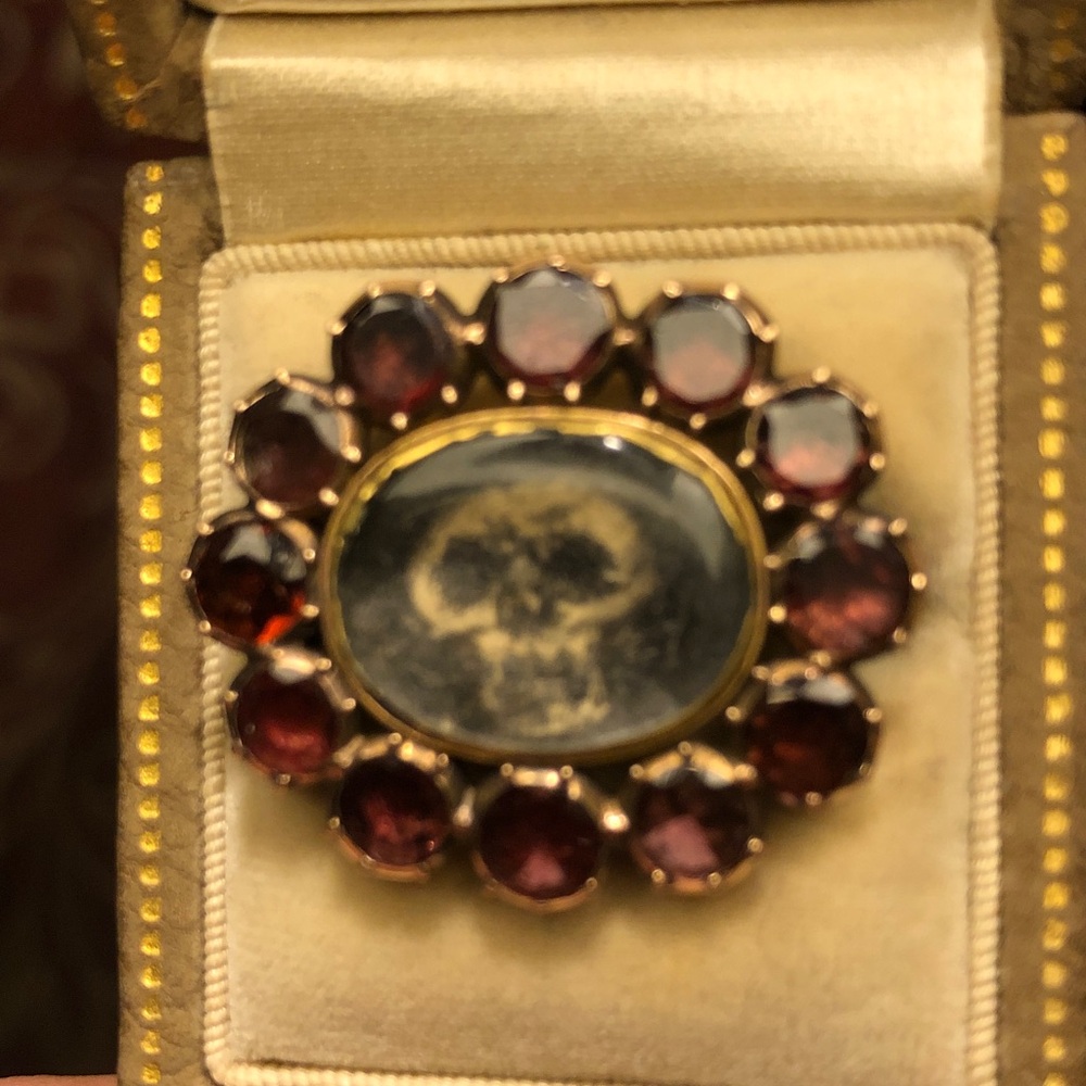 Georgian Victorian mourning brooch
